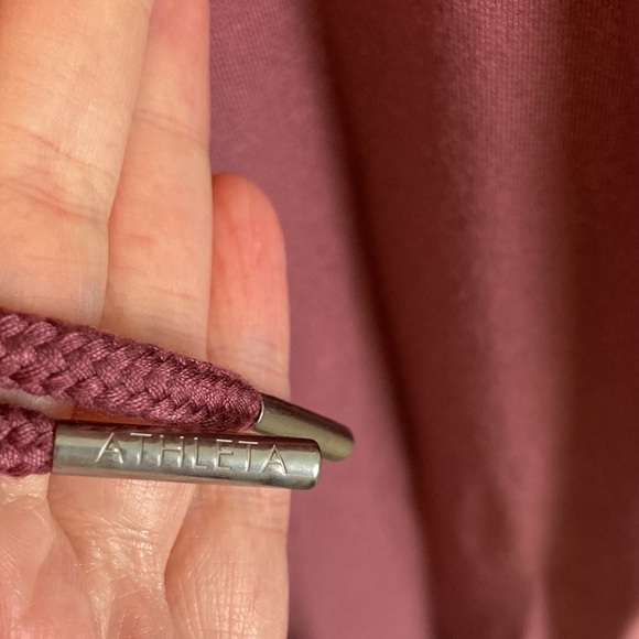 ATHLETA French Terry Balance Jumpsuit Tawny Rose Mauve Pink Color L Athleisure - Picture 12 of 16